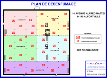 Plan de désenfumage pour entreprise et Etablissement Recevant du Public (ERP)